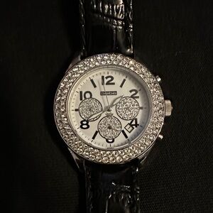 bebe Black and Silver Women's Watch